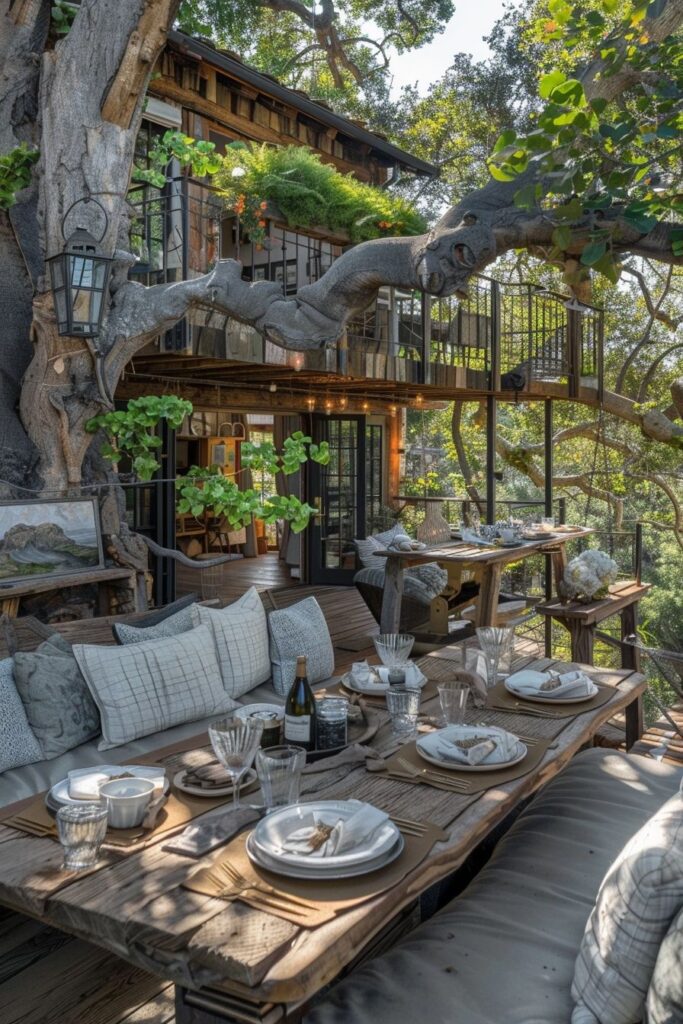 canopy terrace treehouse