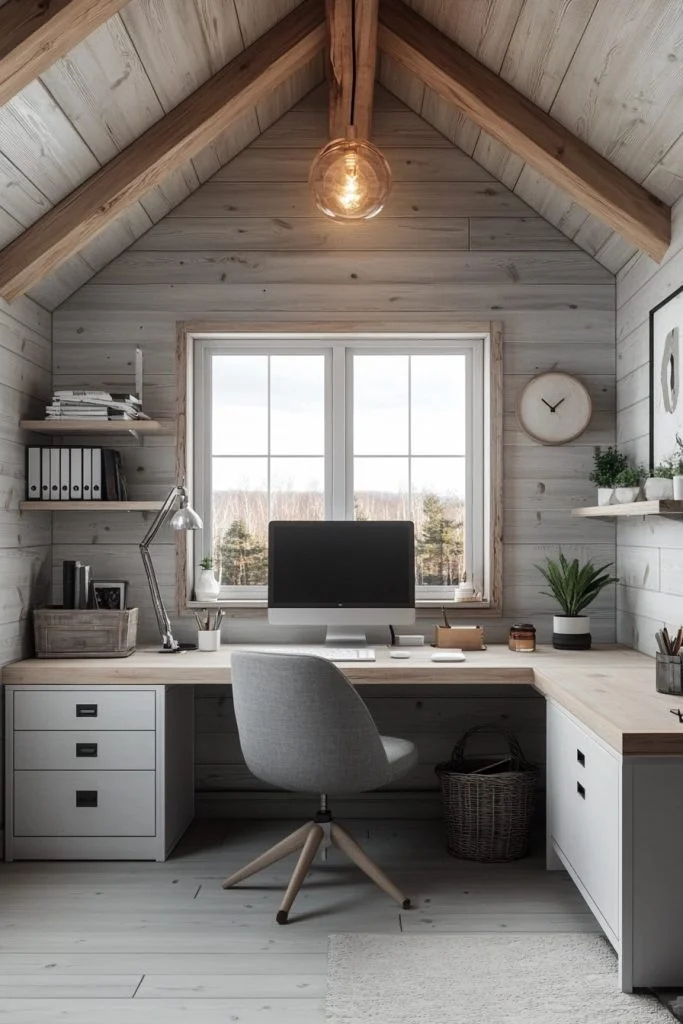 Scandinavian-Inspired Organized Office