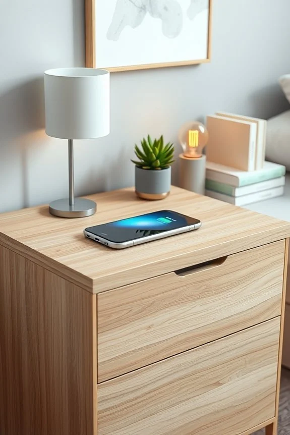 convenient charging nightstand solution