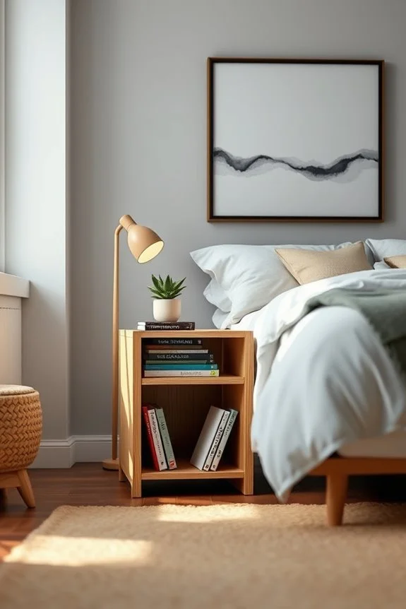 bookshelf nightstands for readers