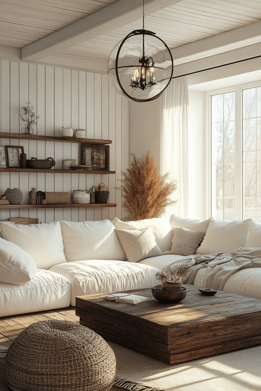 bright farmhouse lounge