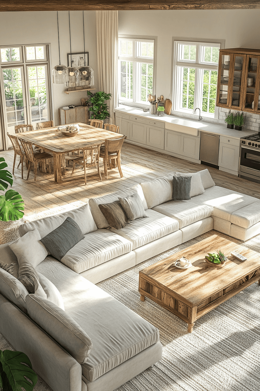 open concept farmhouse