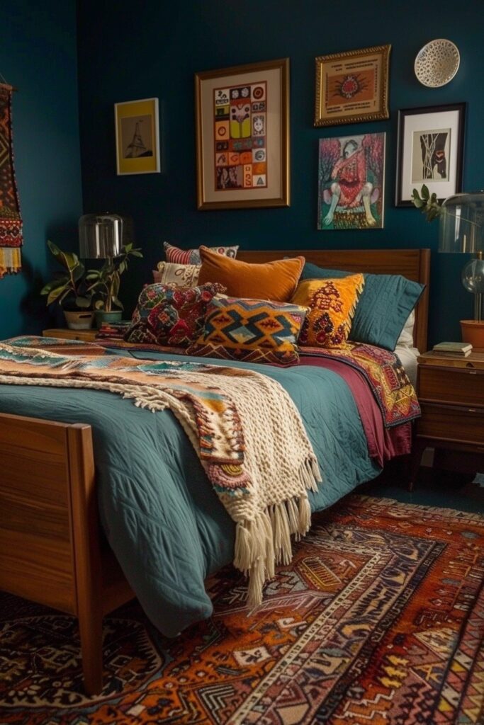 Retro Boho Bedroom