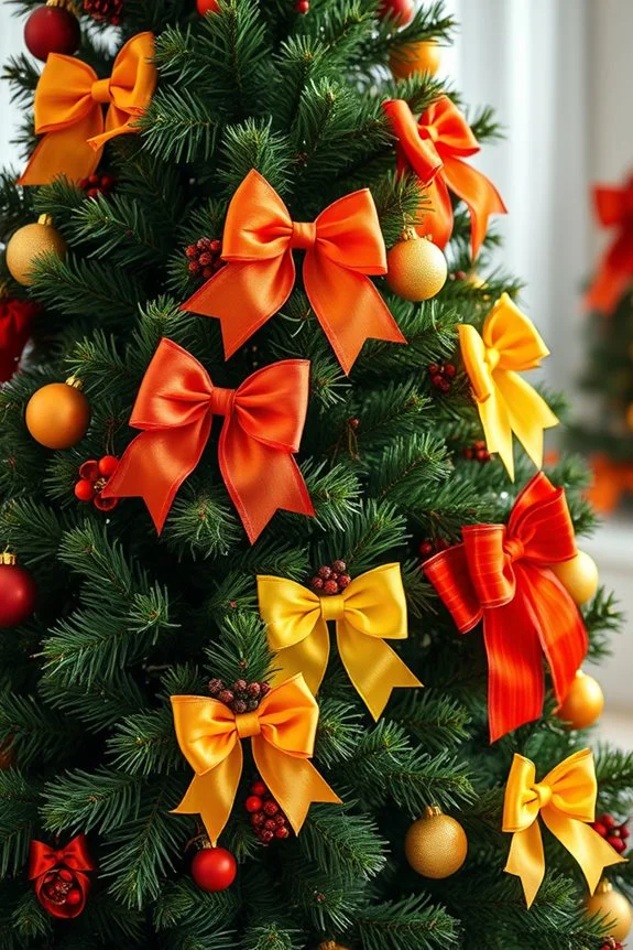 fruit inspired christmas bows