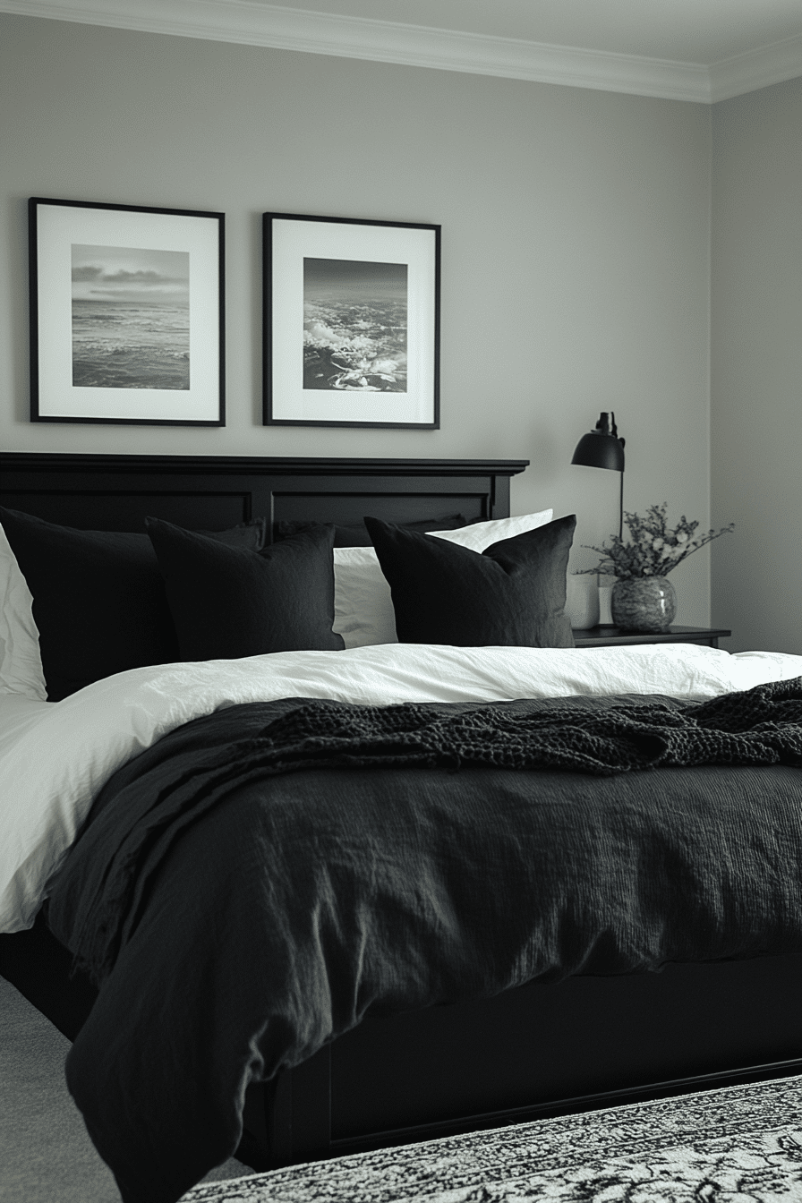 black bedroom