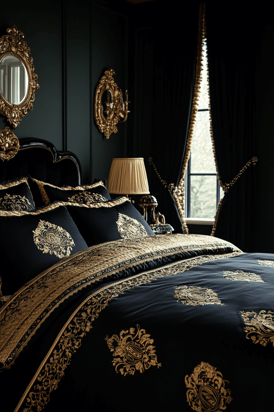 black bedroom