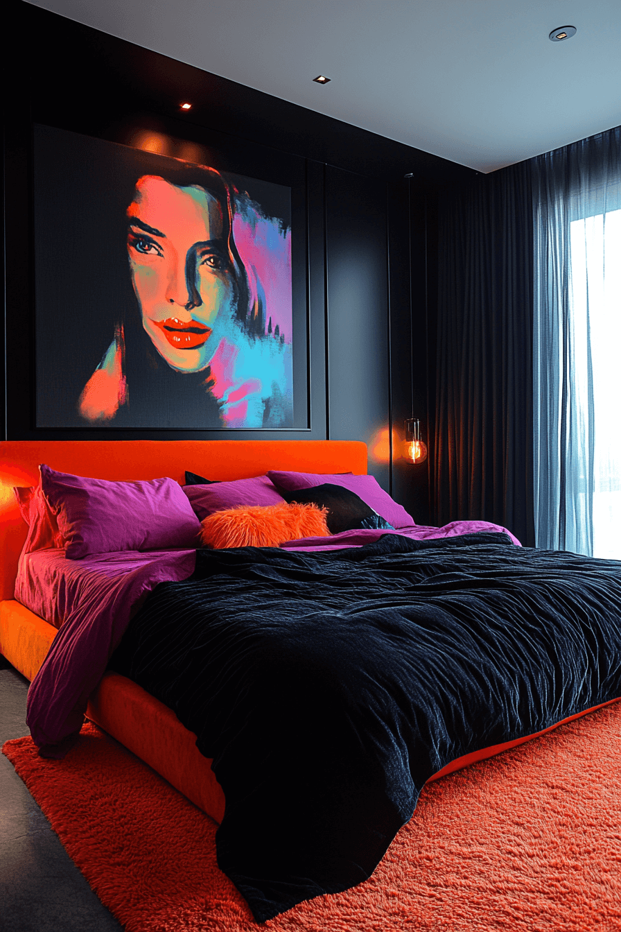black bedroom