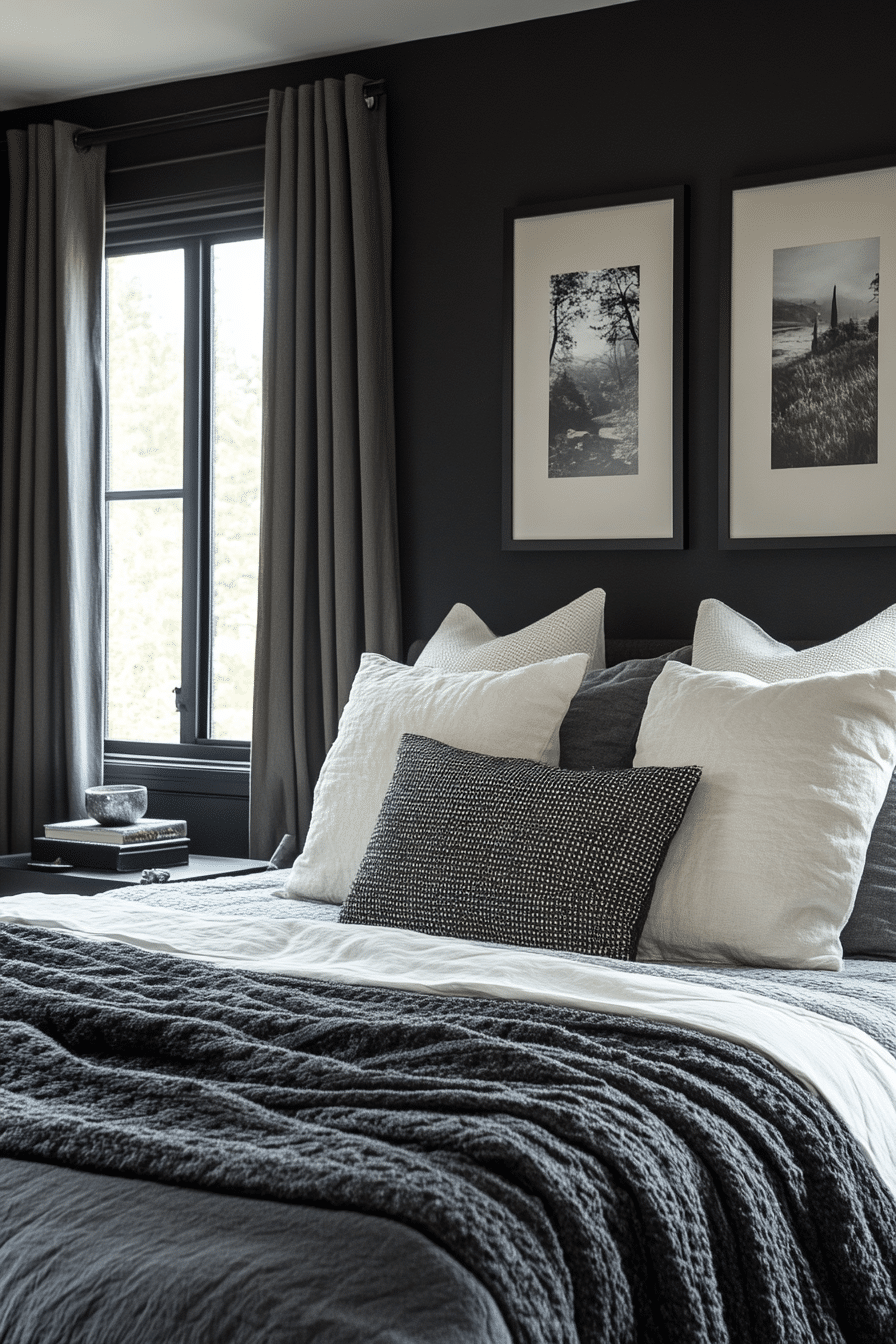 black bedroom
