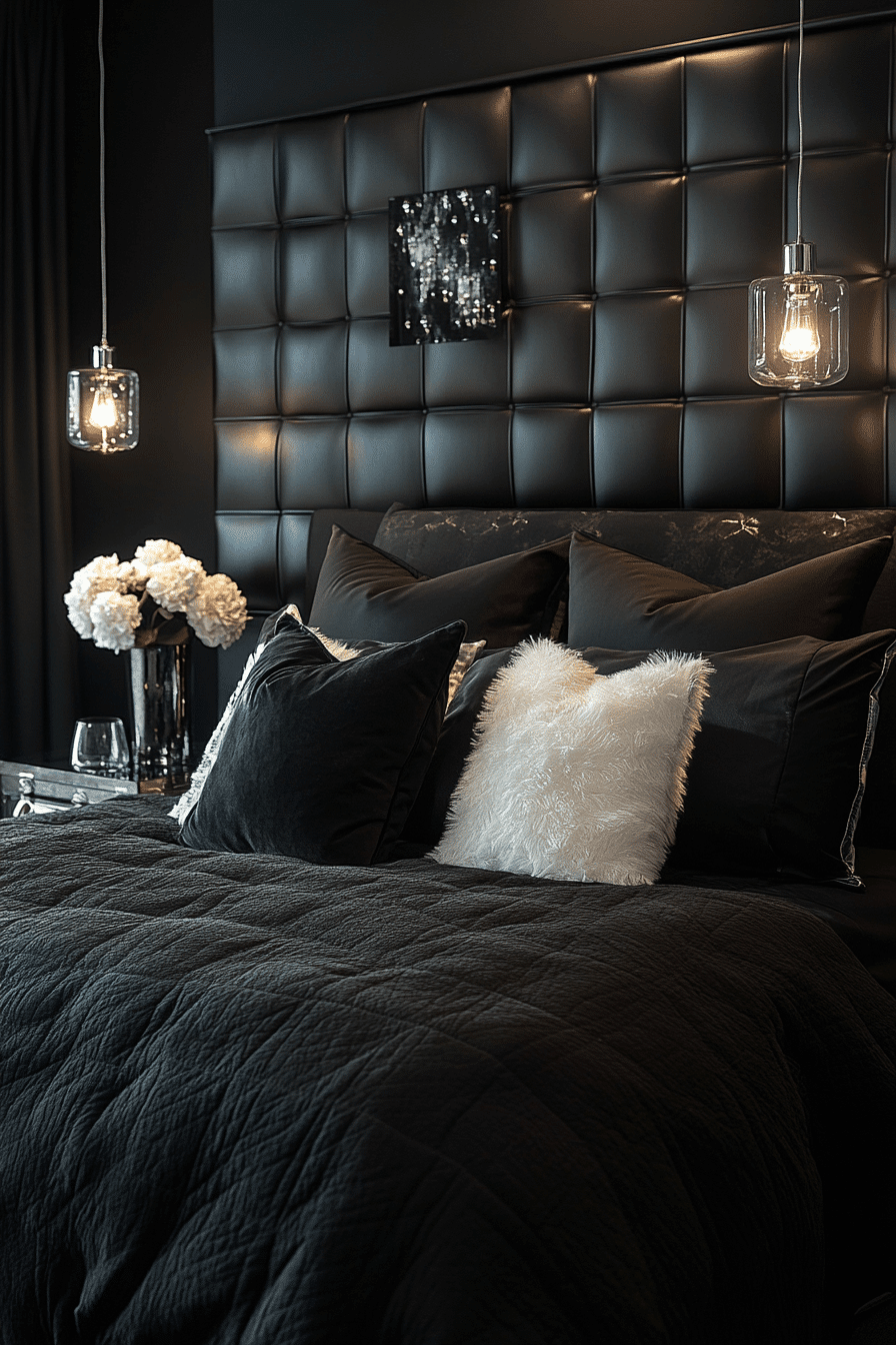black bedroom