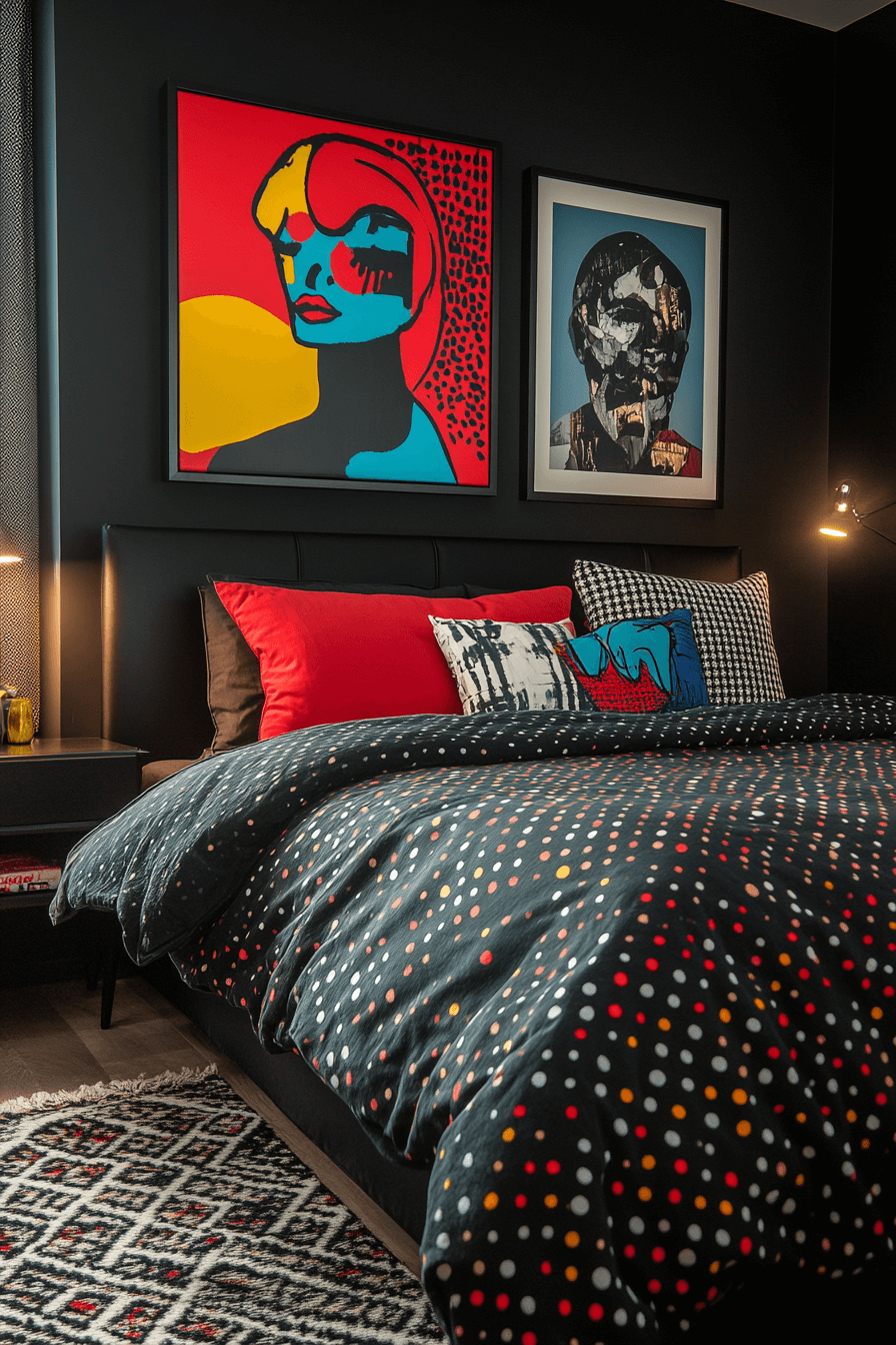 black bedroom