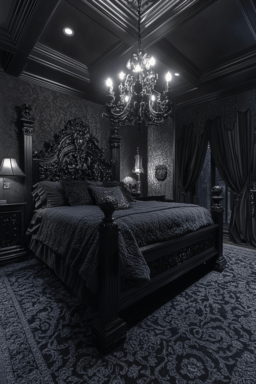 black bedroom