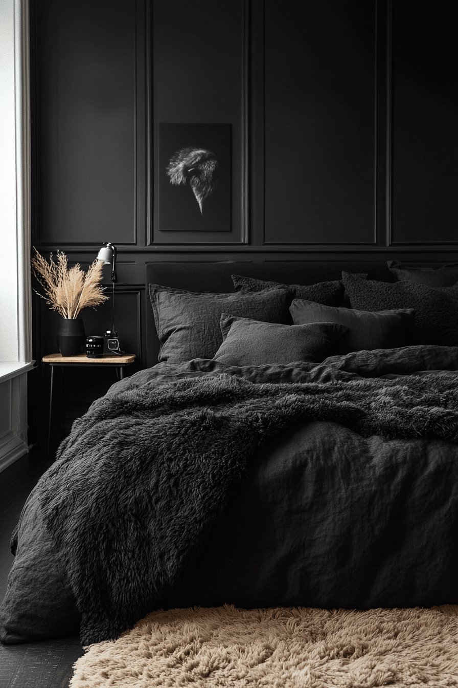 black bedroom
