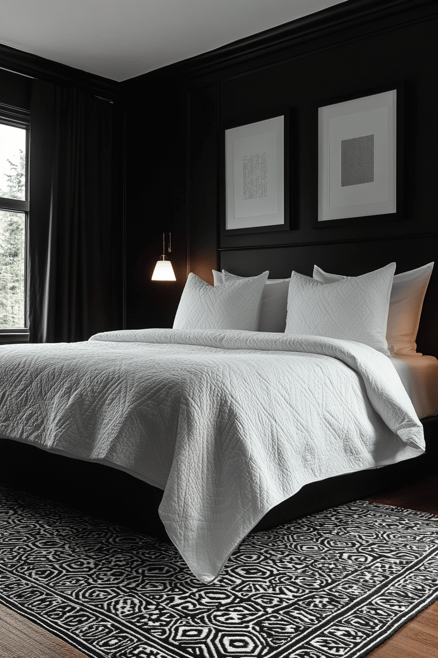 black bedroom