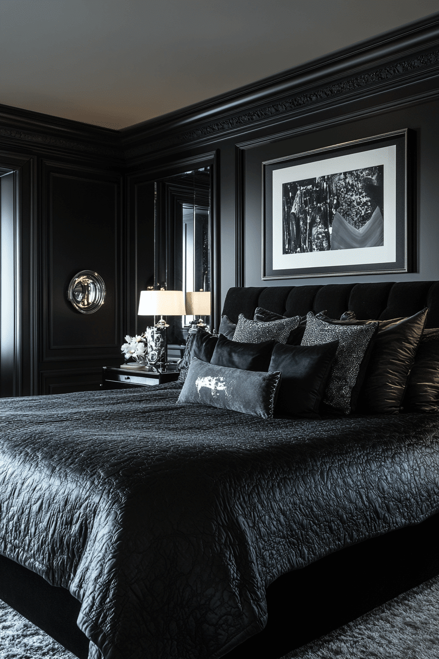 black bedroom