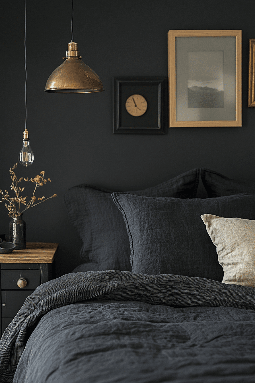 black bedroom
