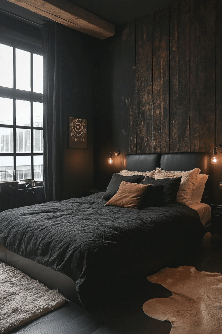black bedroom