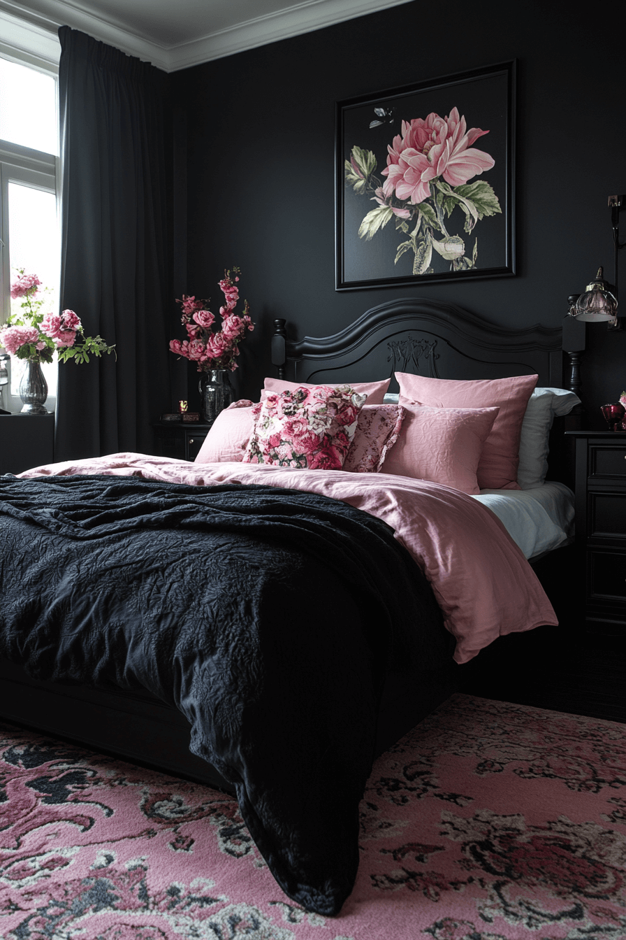 black bedroom