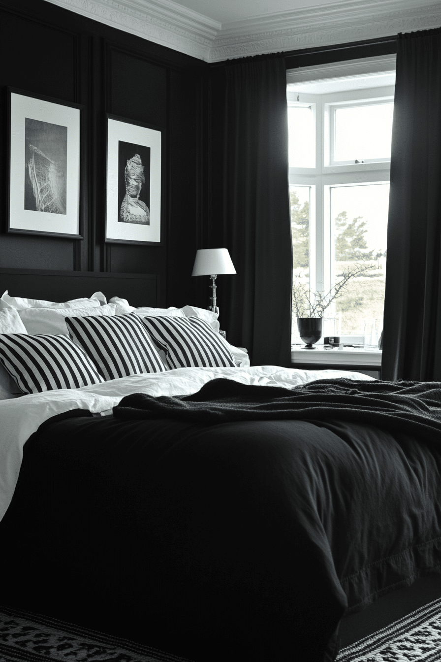black bedroom