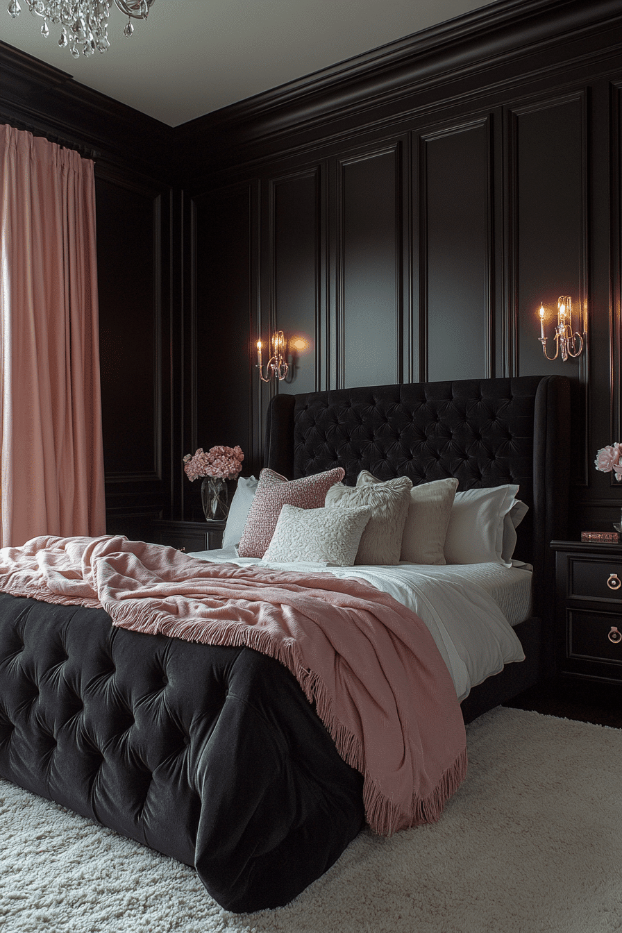 black bedroom
