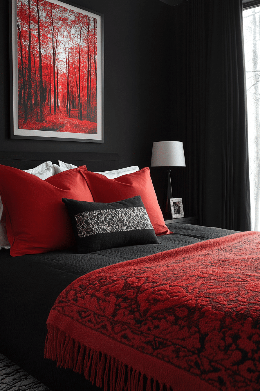 black bedroom