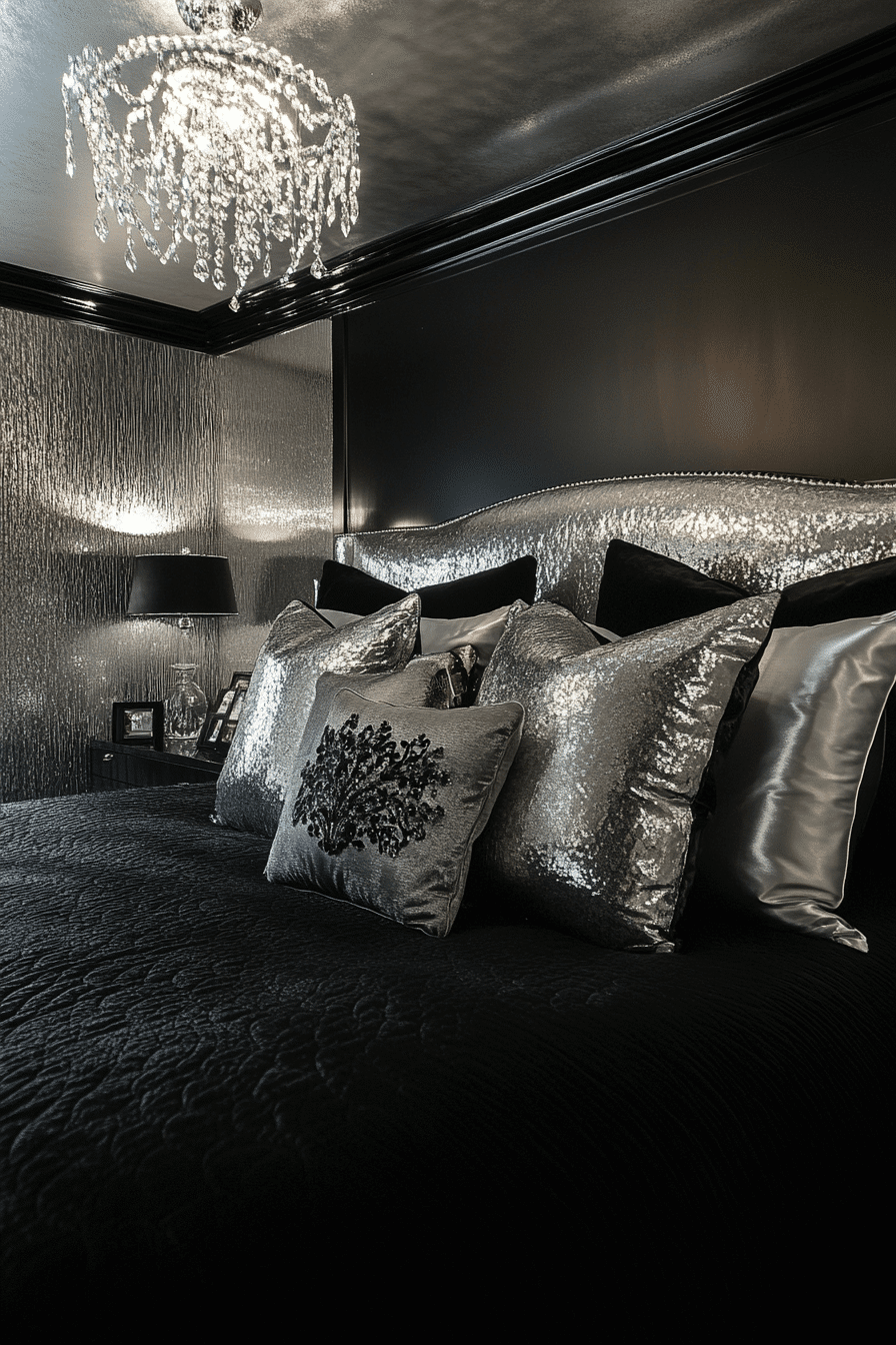 black bedroom