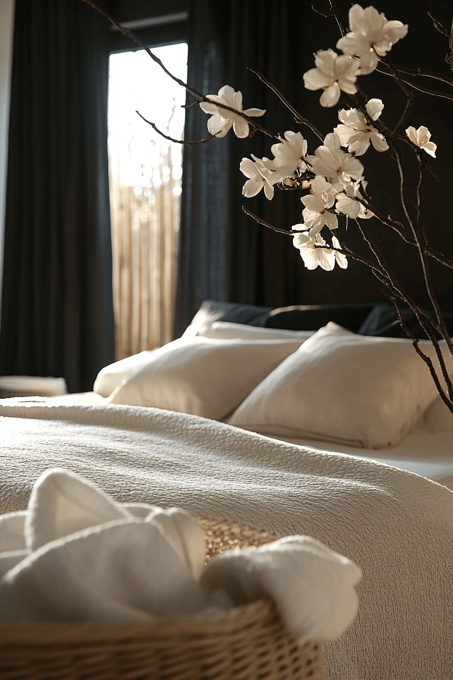 black bedroom
