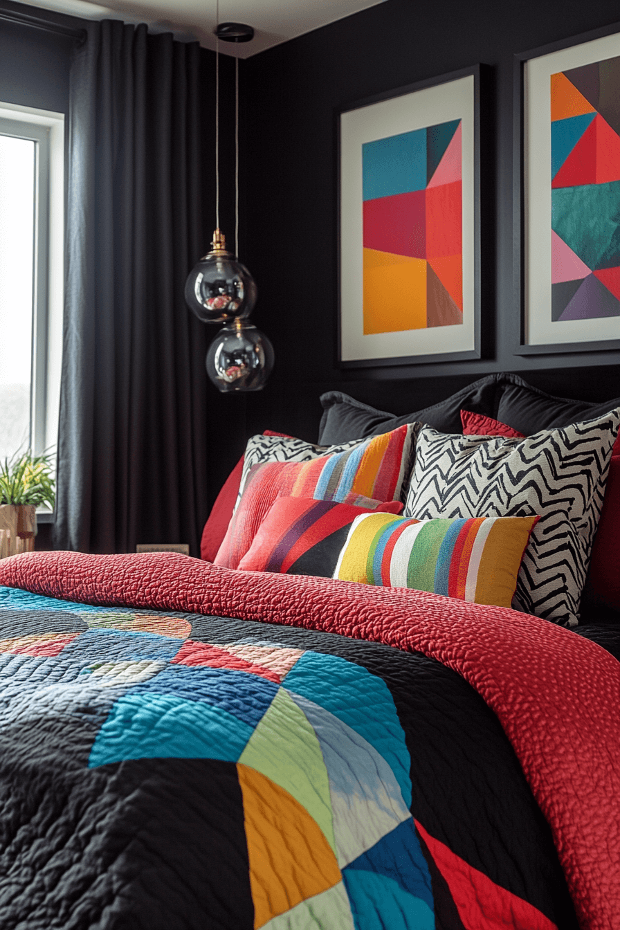 black bedroom