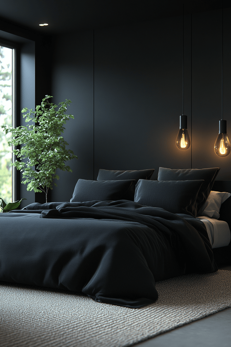 black bedroom