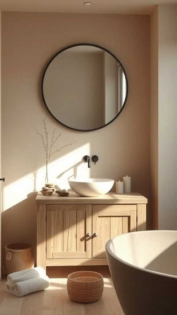 tranquil sanctuary with lighting