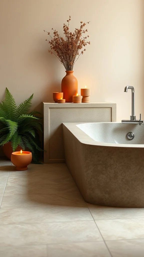 clay and terracotta accents