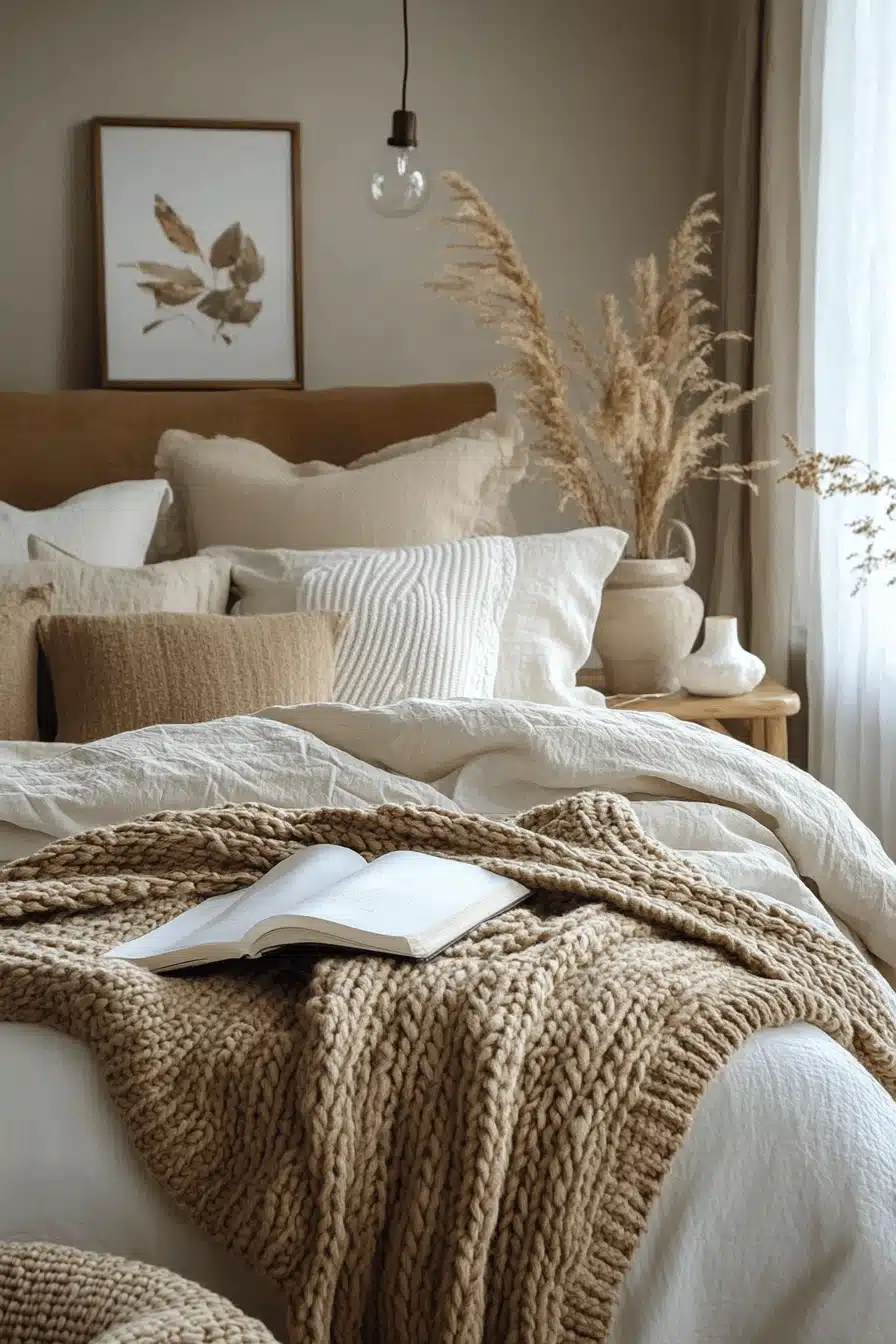 earth tone cozy bedroom ideas