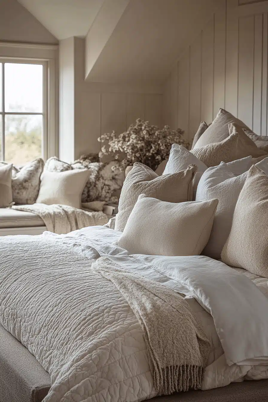 pillow cozy bedroom ideas