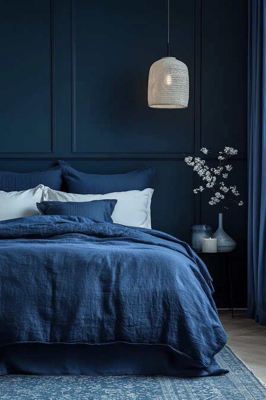 blue cozy bedroom ideas