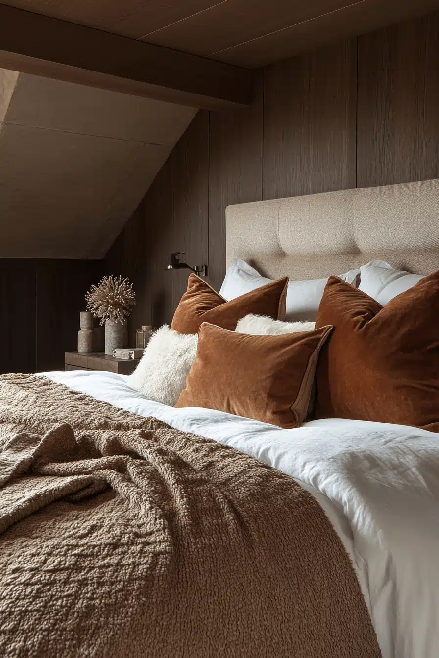 tactile texture cozy bedroom ideas