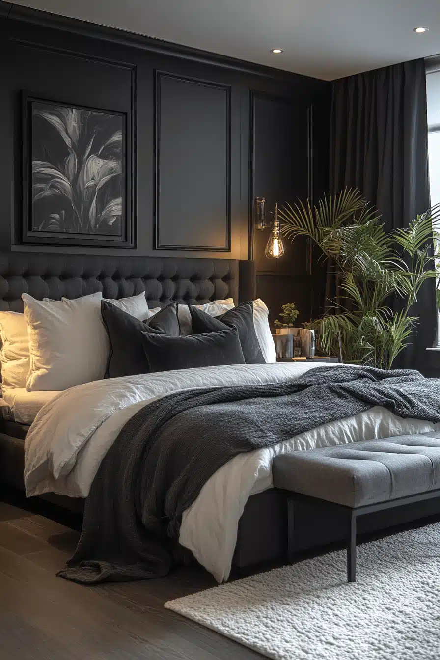 gray cozy bedroom ideas