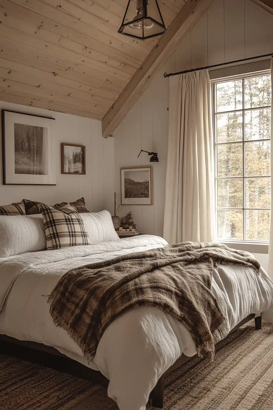 plaid cozy bedroom ideas