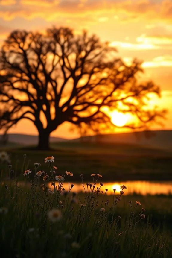 baby photoshoot at sunset