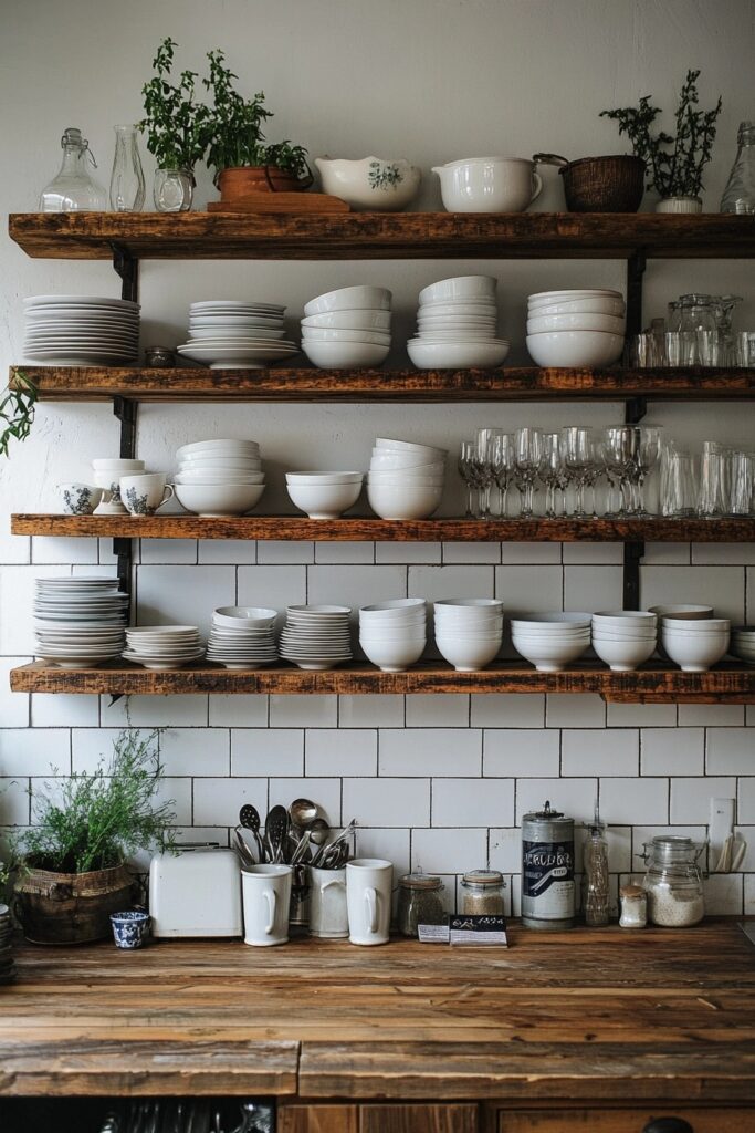 Open Shelving in Kitchens