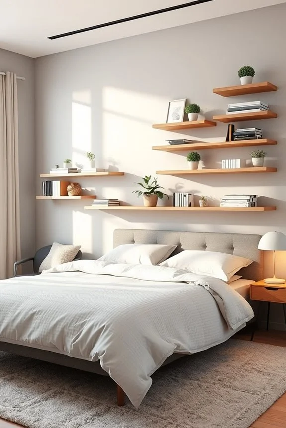 stylish functional wall shelves