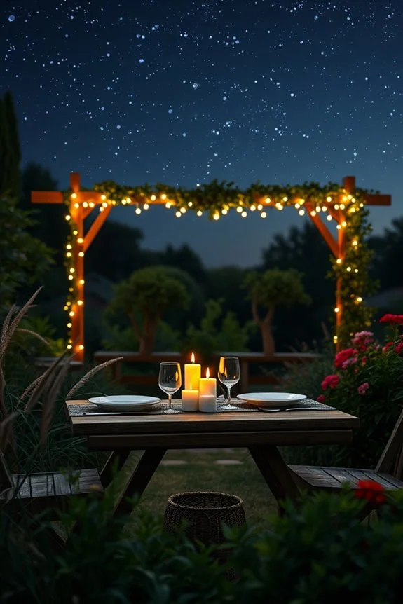 romantic backyard stargazing experience