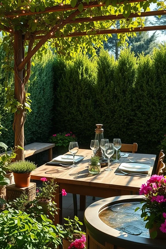 secret garden dining experience