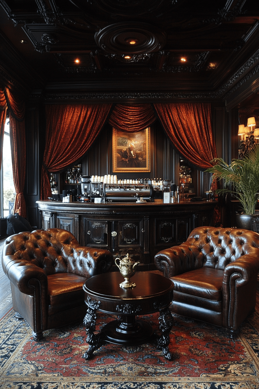 luxurious lounge coffee bar