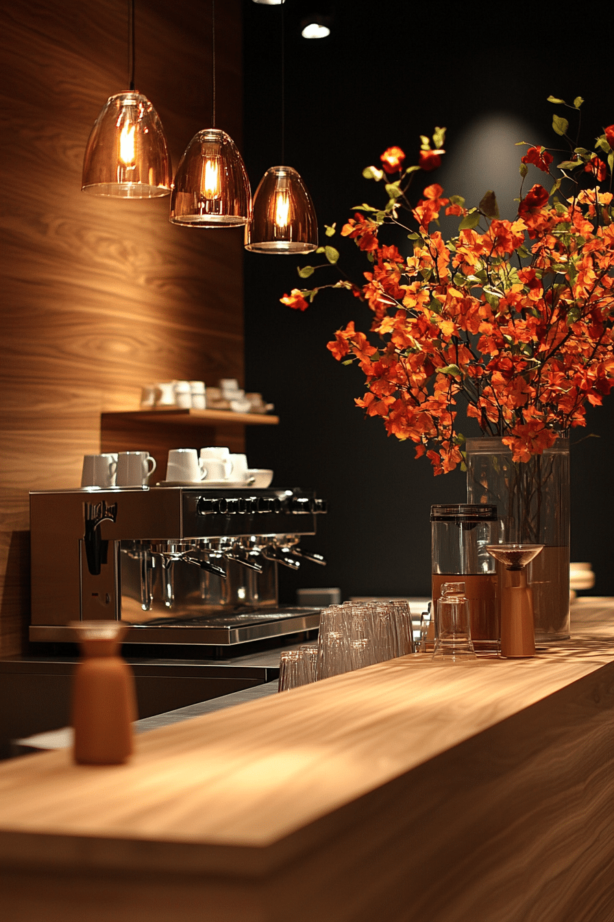 streamlined espresso bar