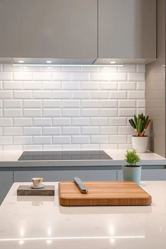 under shelf lighting enhances visibility