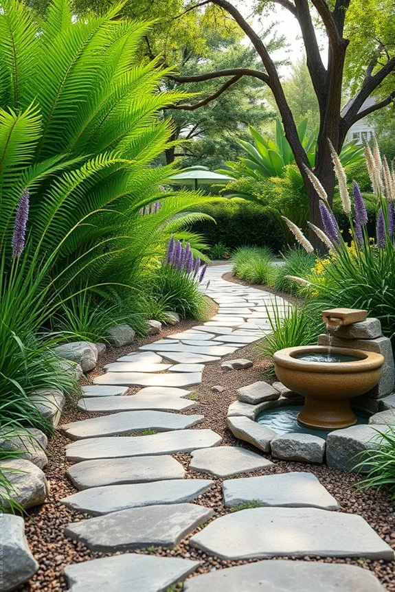 inviting garden trail design