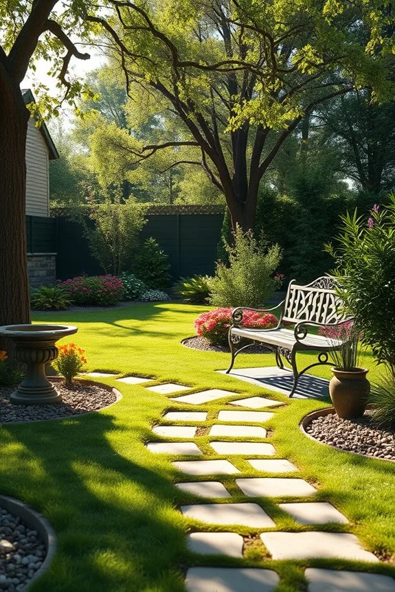 welcoming garden benches