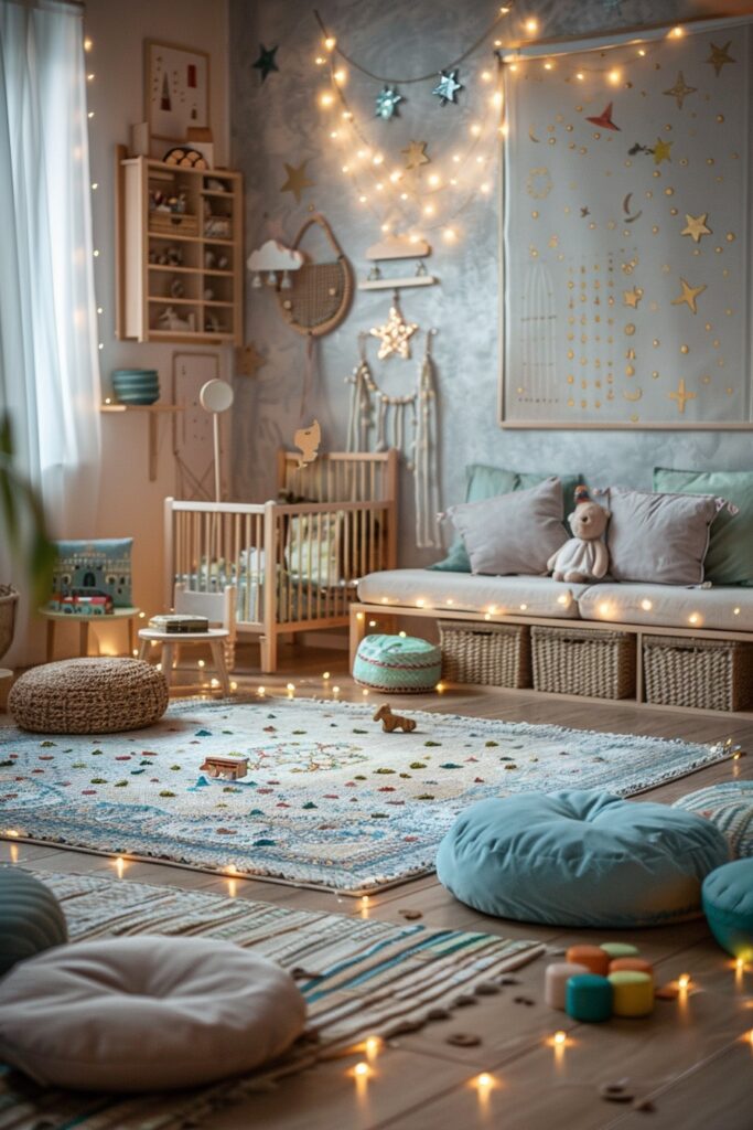 Vibrant Boho Playroom