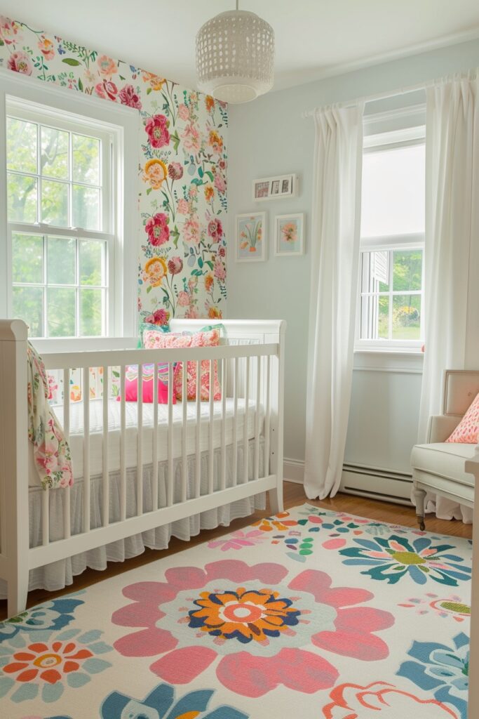 Floral Boho Baby Garden Room