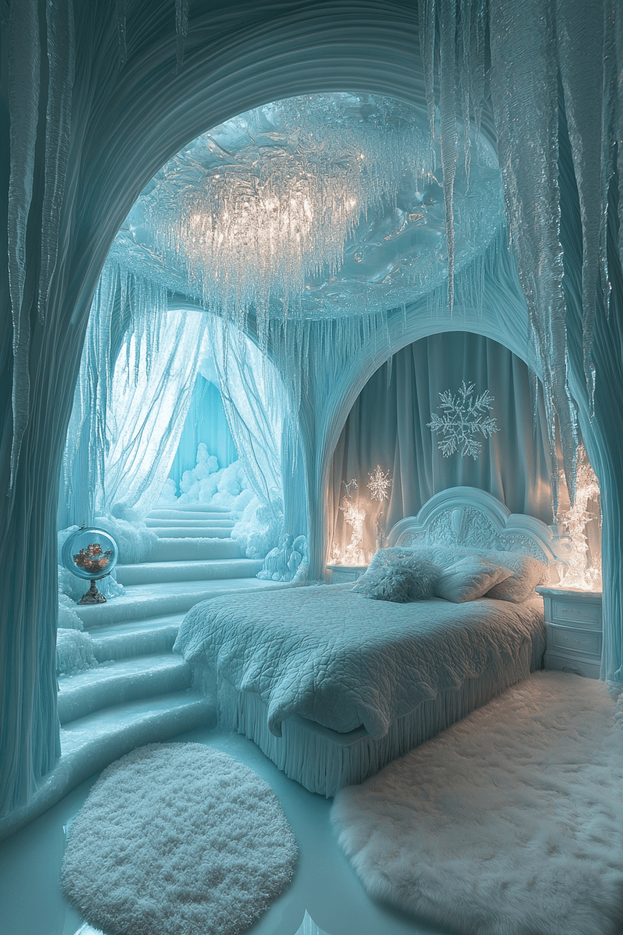 Winter themed kids bedroom