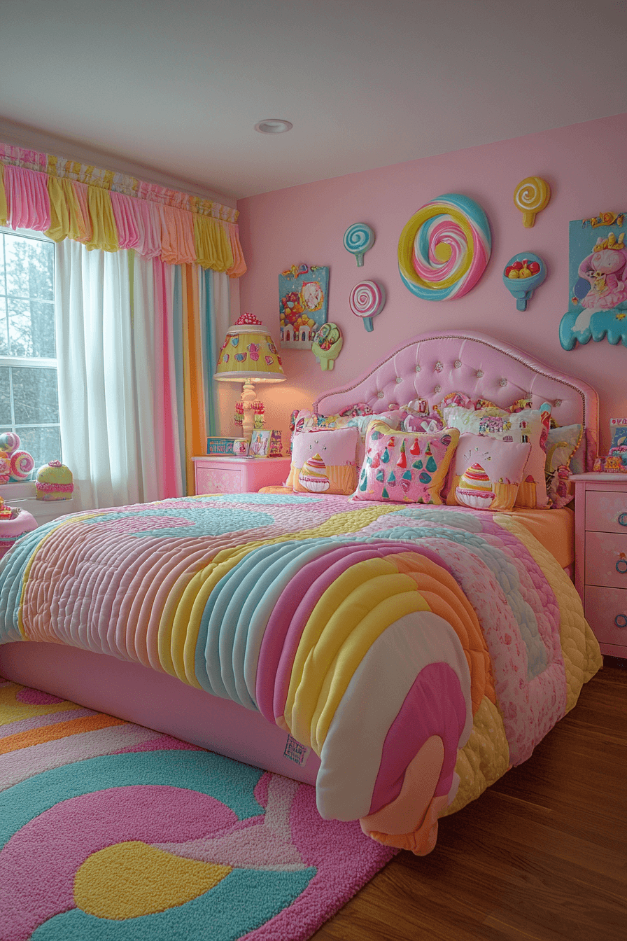 Candy themed kids bedroom